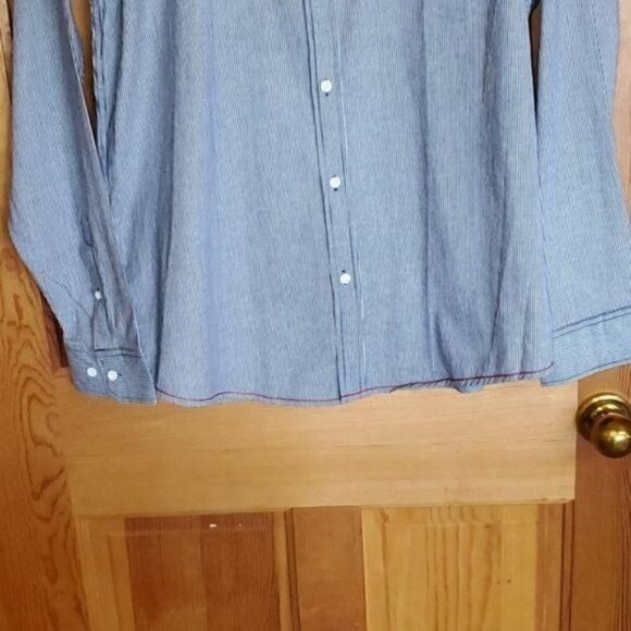 Burnside Blue Casual Button Down Long Sleeve‎ Sz XL Shirt - Picture 3 of 16